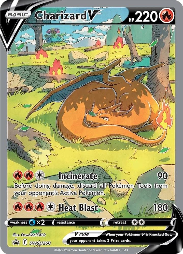 Pokemon TCG - Charizard V - SWSH260 - SWSH: Sword & Shield Promo Card (SWSD)